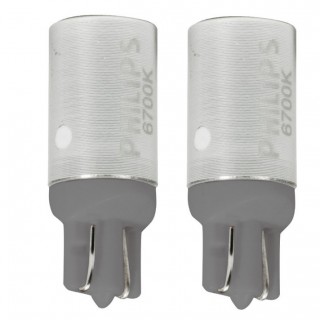 Диодна крушка (LED крушка) 12V, W5W, W2.1x9.5d, блистер 2 бр